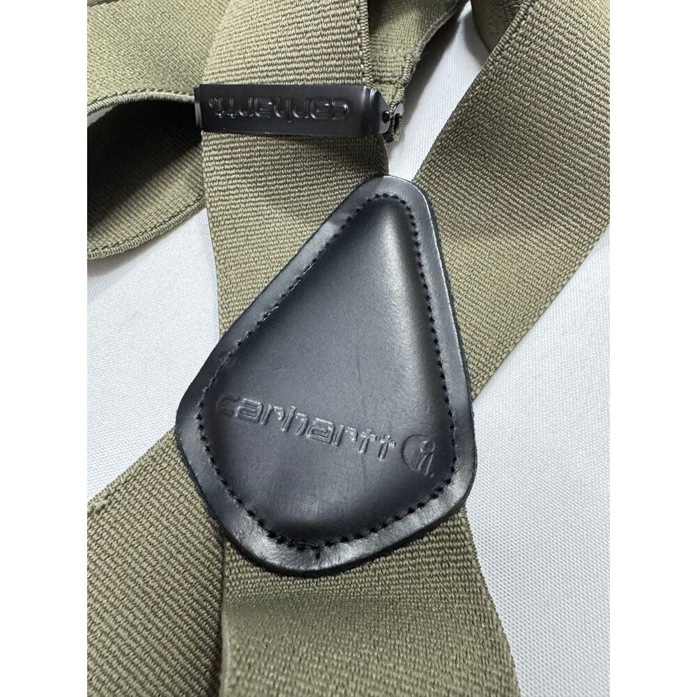 Carhartt Green Heavy Duty Utility Suspenders Men's Workwear - Picture 3 of 5